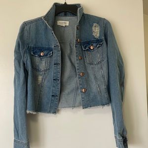 Cropped denim jacket size small